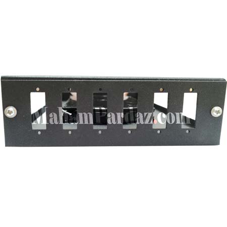 پچ پنل فیبر نوری 6 پورت دیواری | هوزینگ باکس 6 پورت
