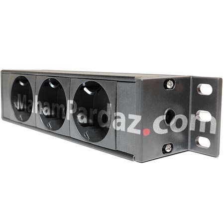 پاور ماژول 3 پورت بدون کلید ON/OFF| پاور ماژول رک 10 آمپر ارت دار