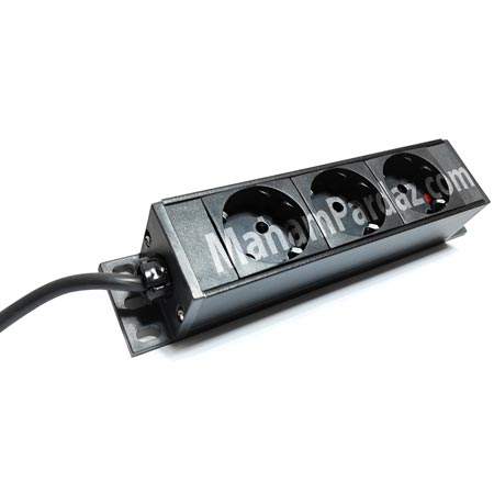 پاور ماژول 3 پورت بدون کلید ON/OFF| پاور ماژول رک 10 آمپر ارت دار
