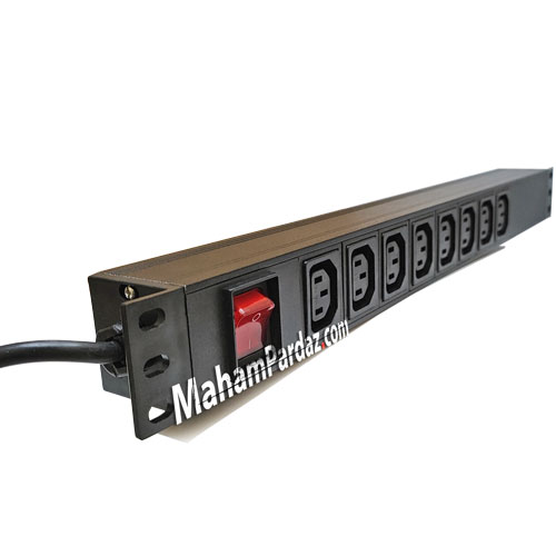 پاور ماژول بک تو بک 8 پورت کلید دار | pdu بک تو بک | pdu 8 پورت c13 