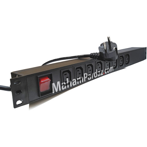 پاور ماژول بک تو بک 8 پورت کلید دار | pdu بک تو بک | pdu 8 پورت c13