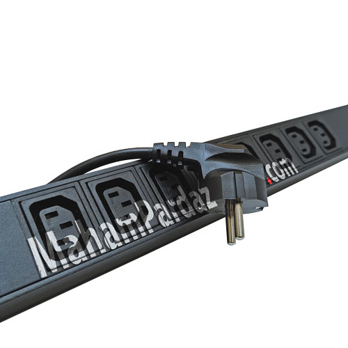 پاور ماژول 7 پورت فیوز دار 16 آمپر | پاور ماژول رک 16 آمپر ارت دار