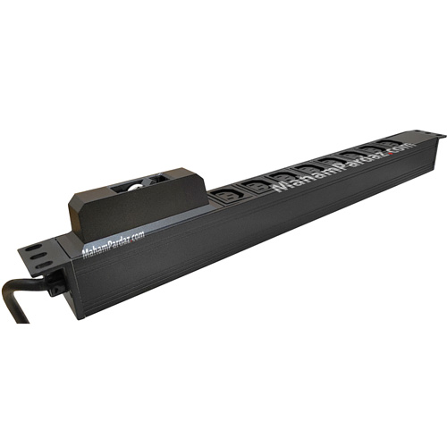 پاور ماژول بک تو بک 8 پورت فیوز دار 16 آمپر | پاور ماژول رک 16 آمپر ارت دار c13