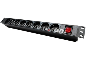 پاور ماژول 8 پورت آلومینیومی کلید دو پل